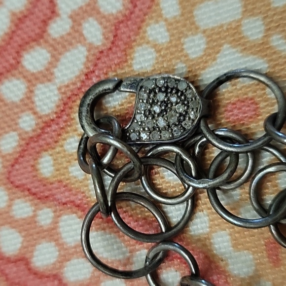 Artisan Silver and Black Pendant Necklace - Picture 2 of 4